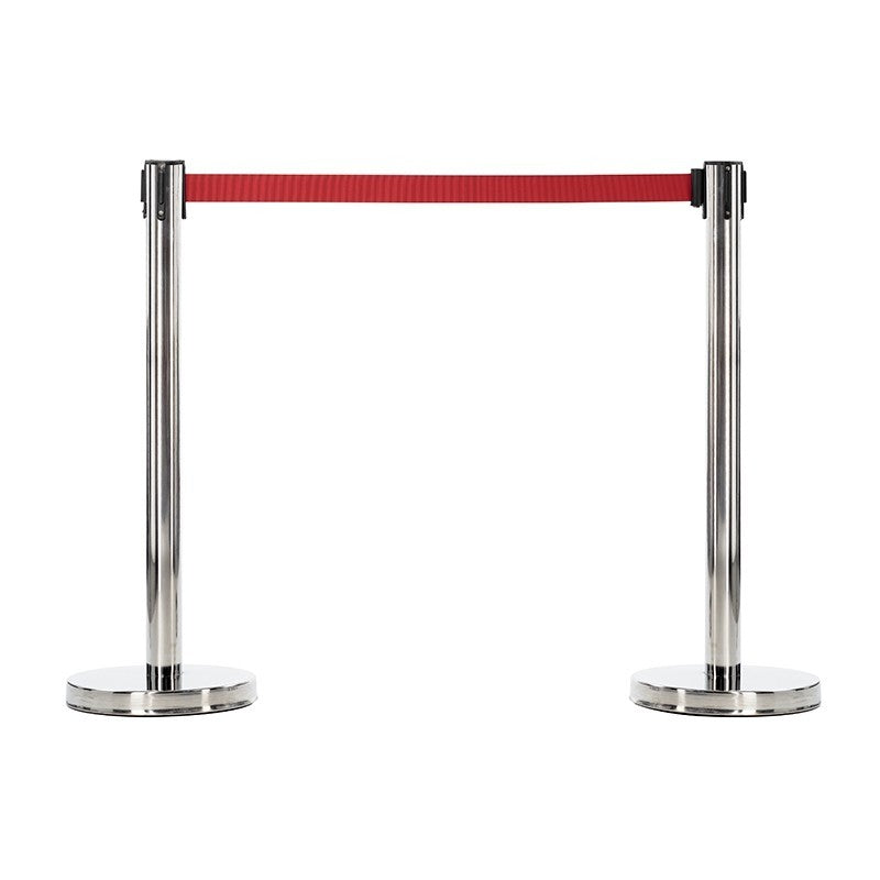 poteau-de-guidage-chrome-sangle-3m-rouge-base-lestee