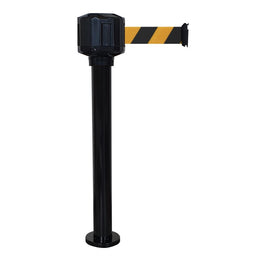 Poteau de guidage extérieur à base fixe – Boîtier étanche, sangle 10m/50mm, aluminium Ø80mm