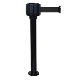 Poteau de guidage extérieur à base fixe – Boîtier étanche, sangle 10m/50mm, aluminium Ø80mm