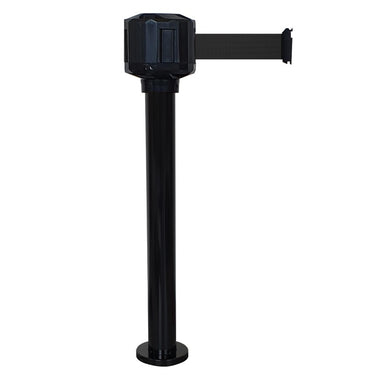 Poteau de guidage extérieur à base fixe – Boîtier étanche, sangle 10m/50mm, aluminium Ø80mm