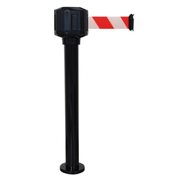 Poteau de guidage extérieur à base fixe – Boîtier étanche, sangle 10m/50mm, aluminium Ø80mm