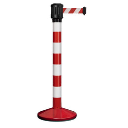 Poteau de guidage extérieur à sangle 4 m - Base lestée aluminium Ø80 mm