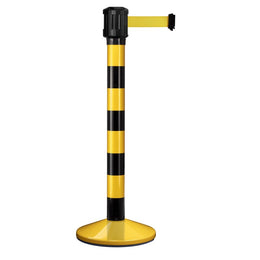 Poteau de guidage extérieur à sangle 4 m - Base lestée aluminium Ø80 mm