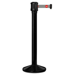 Poteau de guidage extérieur à sangle 4 m - Base lestée aluminium Ø80 mm