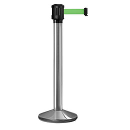 Poteau de guidage extérieur à sangle 4 m - Base lestée aluminium Ø80 mm