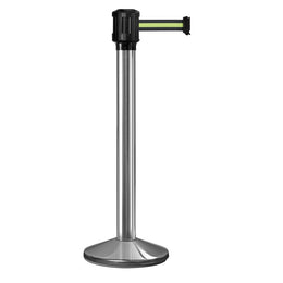Poteau de guidage extérieur à sangle 4 m - Base lestée aluminium Ø80 mm