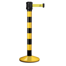 Poteau de guidage extérieur à sangle 4 m - Base lestée aluminium Ø80 mm