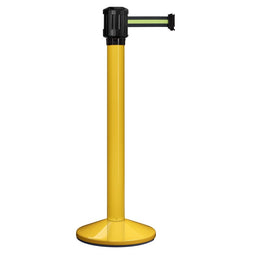Poteau de guidage extérieur à sangle 4 m - Base lestée aluminium Ø80 mm