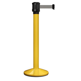 Poteau de guidage extérieur à sangle 4 m - Base lestée aluminium Ø80 mm