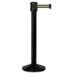 Poteau de guidage extérieur à sangle 4 m - Base lestée aluminium Ø80 mm
