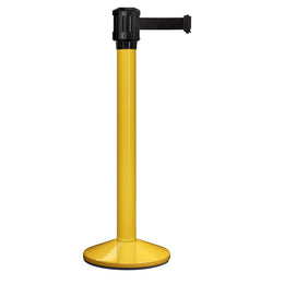 Poteau de guidage extérieur à sangle 4 m - Base lestée aluminium Ø80 mm