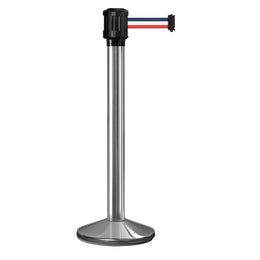Poteau de guidage extérieur à sangle 4 m - Base lestée aluminium Ø80 mm