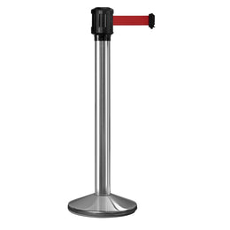 Poteau de guidage extérieur à sangle 4 m - Base lestée aluminium Ø80 mm