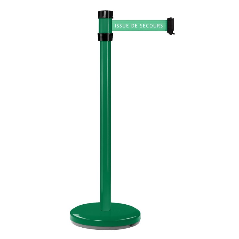 Poteau de balisage RS2 intérieur à sangle premium - sangle 2 m