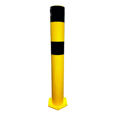 Poteau de protection acier galvanisé sur platine Ø159 mm