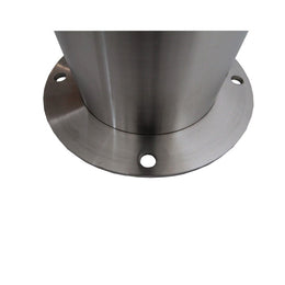 Poteau de protection inox 316 à fixer sur platine Ø 89 mm - 800 mm, bandes option