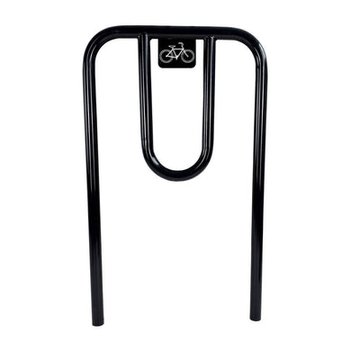 Épingle à vélo acier époxy – H 1 200 mm, vert ou noir, 2 places