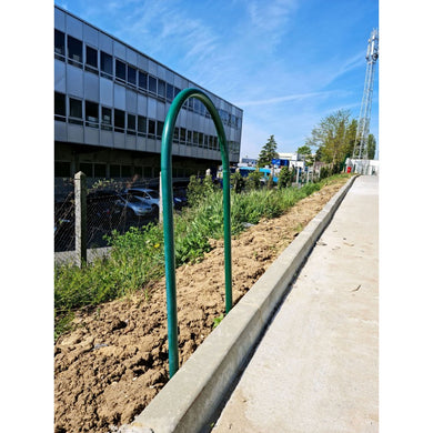 Épingle à vélo acier époxy – H 1 200 mm, vert ou noir, 2 places