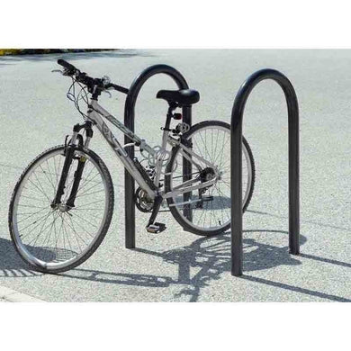 Épingle à vélo acier époxy – H 1 200 mm, vert ou noir, 2 places