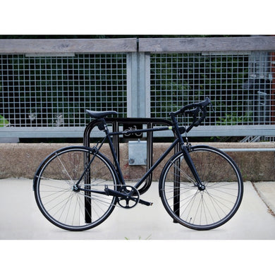 Épingle à vélo acier époxy – H 1 200 mm, vert ou noir, 2 places