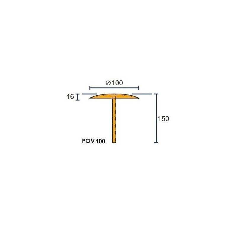 Clou de voirie acier inoxydable