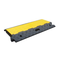 Protège câble 3 canaux Ø58 mm noir et jaune - haute visibilité, résistance 30 T