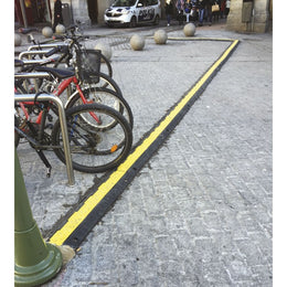 Passe-câbles 2 canaux caoutchouc antidérapant - 1000 mm, charge 30 T