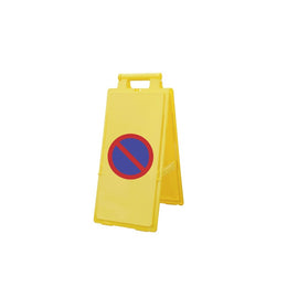 Chevalet de signalisation de danger en polypropylène jaune - 640 mm