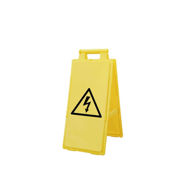 Chevalet de signalisation de danger en polypropylène jaune - 640 mm