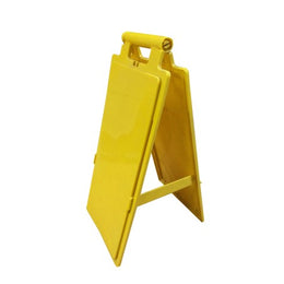 Chevalet de signalisation de danger en polypropylène jaune - 640 mm