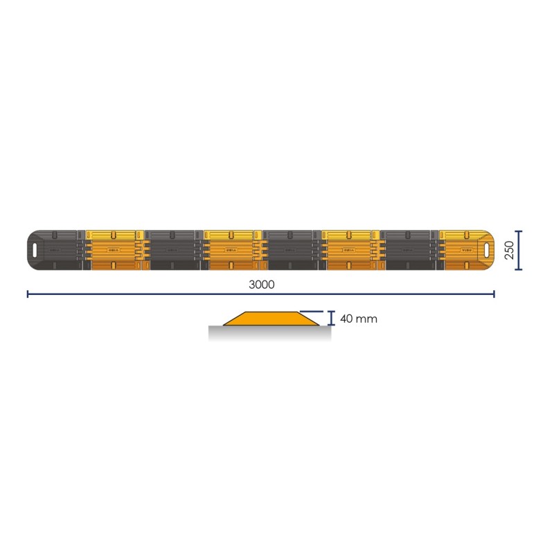 Ralentisseur pliable et transportable