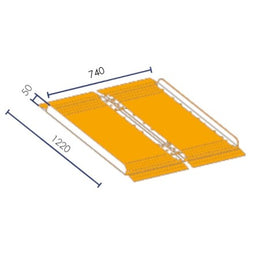 Rampe PMR transportable en aluminium pliable