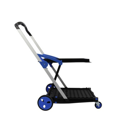 Chariot repliable porte bac -  alu + PP