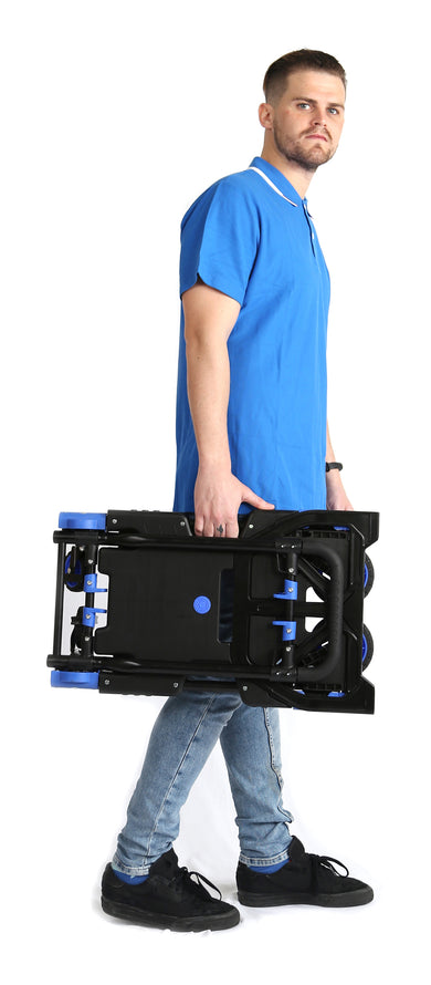 Combiné diable et chariot pliable aluminium - bavette 250 mm