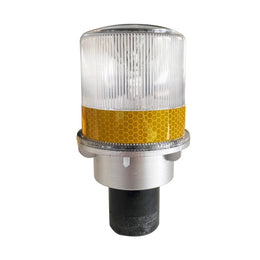 Lampe solaire LED avec adaptateur pour cône - panneau 35W, 120h autonomie, visible à 500m