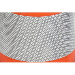 Cône de balisage lesté PVC - base caoutchouc thermoplastique, classe 2 EN 13422, 300 à 900mm