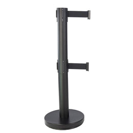 Poteau de guidage intérieur à double sangle 4m – 2 sangles simultanées Ø75mm, base lestée