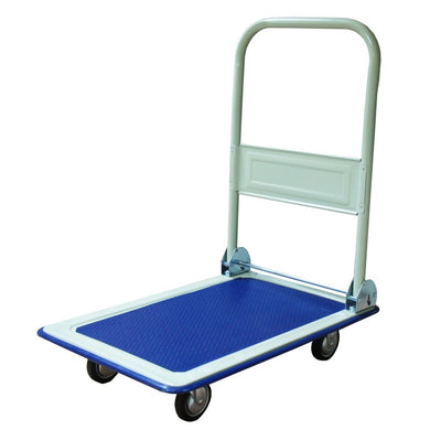 Chariot professionnel livraison poignée pliable - 4 roues caoutchouc, acier, 150 à 300 kg