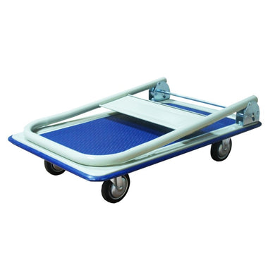 Chariot professionnel livraison poignée pliable - 4 roues caoutchouc, acier, 150 à 300 kg