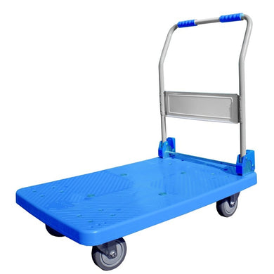 Chariot de manutention pliable acier - jusqu'à 300 kg, plateau PP antidérapant, sans frein