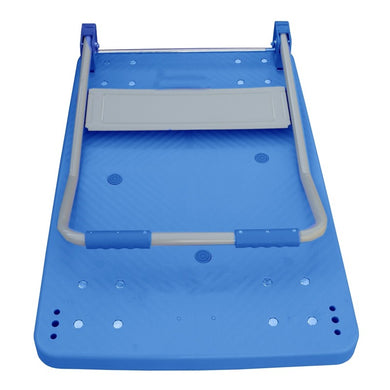 Chariot industriel acier avec frein intégré - plateau PP renforcé, pliable, jusqu'à 300 kg