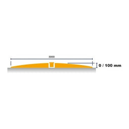 Rond-point caoutchouc 8 éléments - Ø 3 000 mm, H de liaison inclus, flèches réfléchissantes
