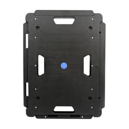 Plateau roulant 136 kg à roues repliables en polypropylène – 600×450 mm