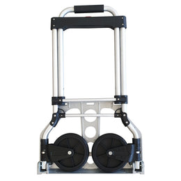 Diable de manutention pliable en aluminium – Roues 135 mm et bavette 210×380 mm