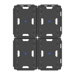 Plateau roulant 136 kg à roues repliables en polypropylène – 600×450 mm