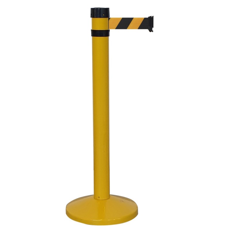 Poteau base lestée sangle 4m
