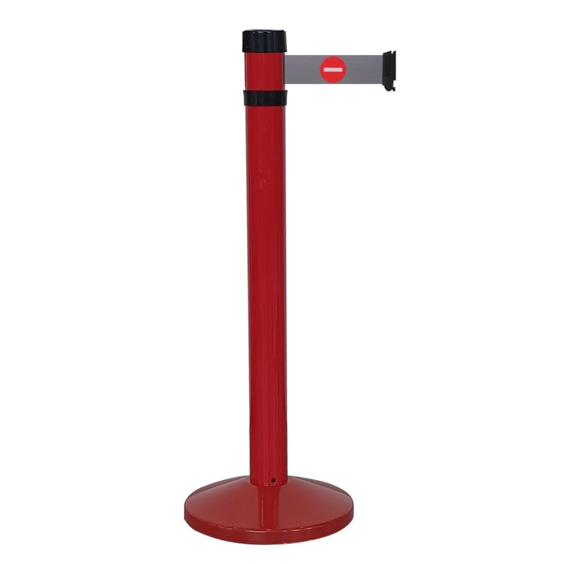 Poteau base lestée sangle 4m
