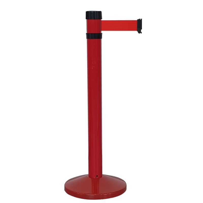 Poteau base lestée sangle 4m