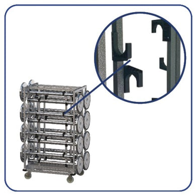 Chariot de transport pour 16 poteaux