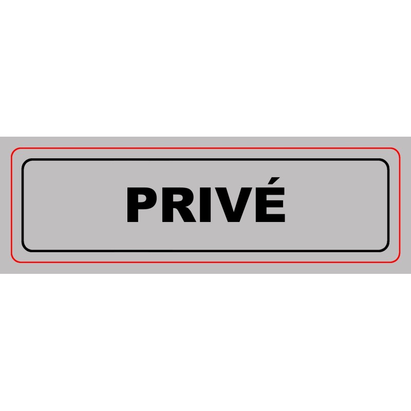 Panonceau PVC adhésif